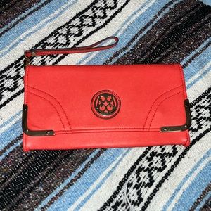 Hand clutch peachy orange